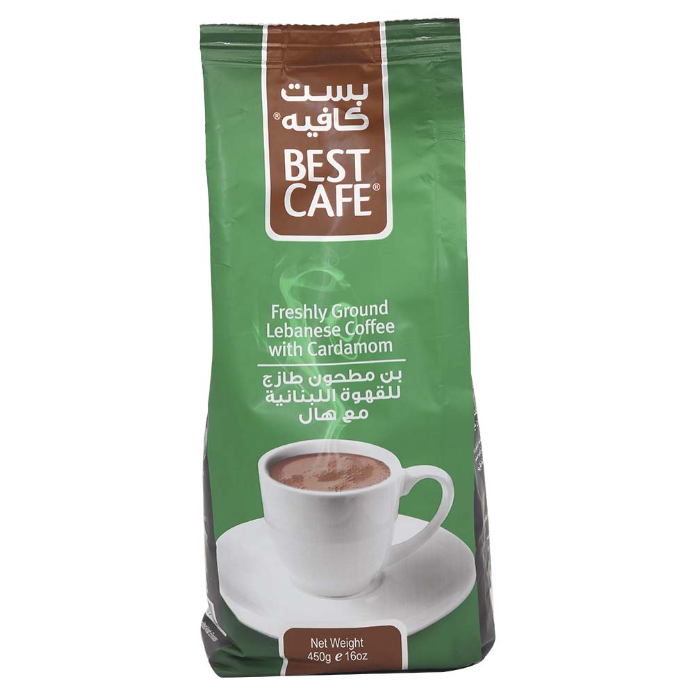 Best Café Freshly Ground Lebanese Coffee With Cardamom 450g
