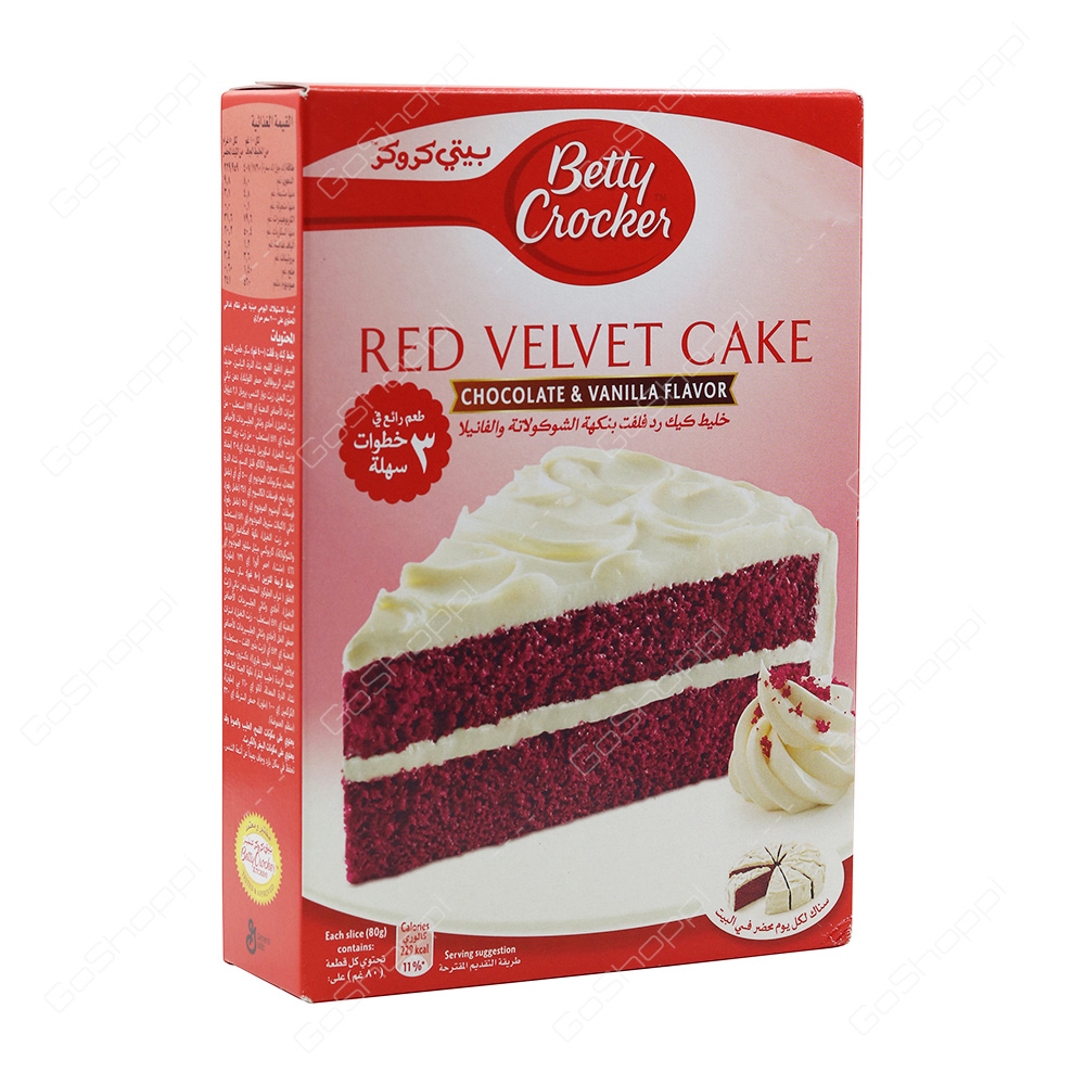Betty Crocker Red Velvet Cake Chocolate And Vanilla Flavor 480 g