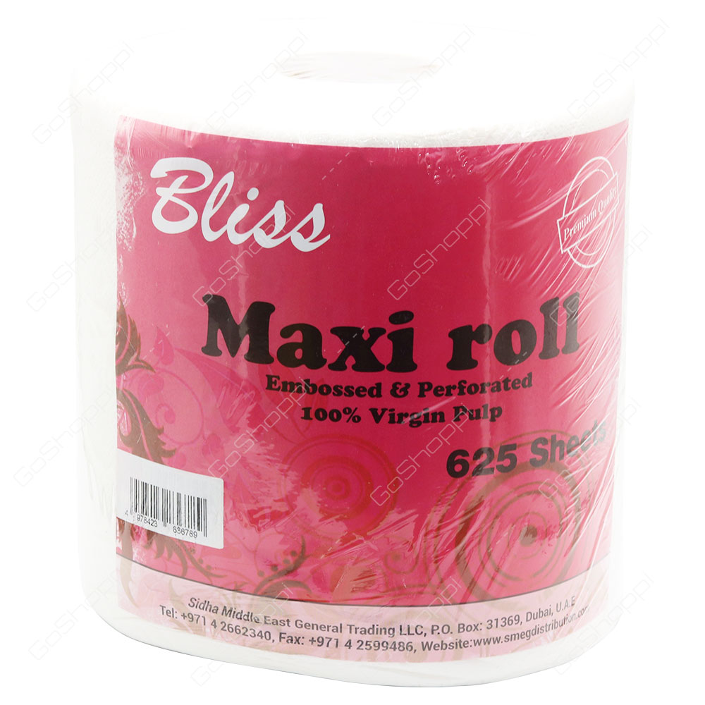 Bliss Maxi Paper Roll 625 Sheets