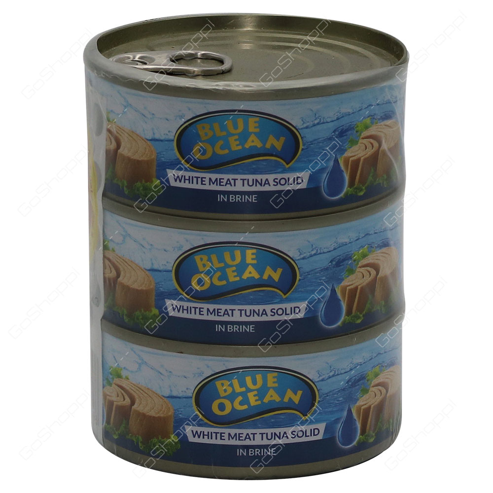 Blue Ocean White Meat Tuna Solid In Brine 3X160 g