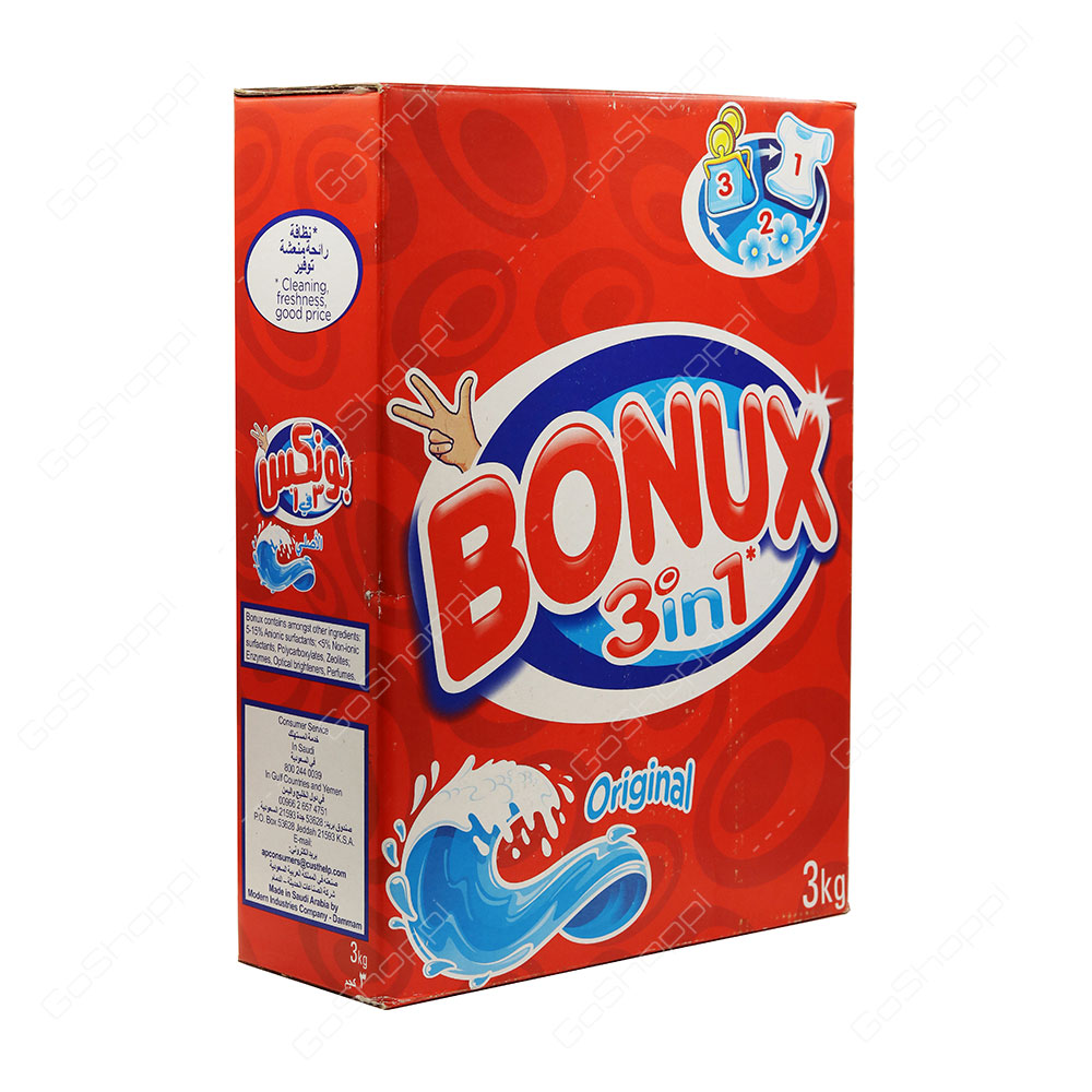 Bonux 3 in 1 Original Washing Powder 3 kg