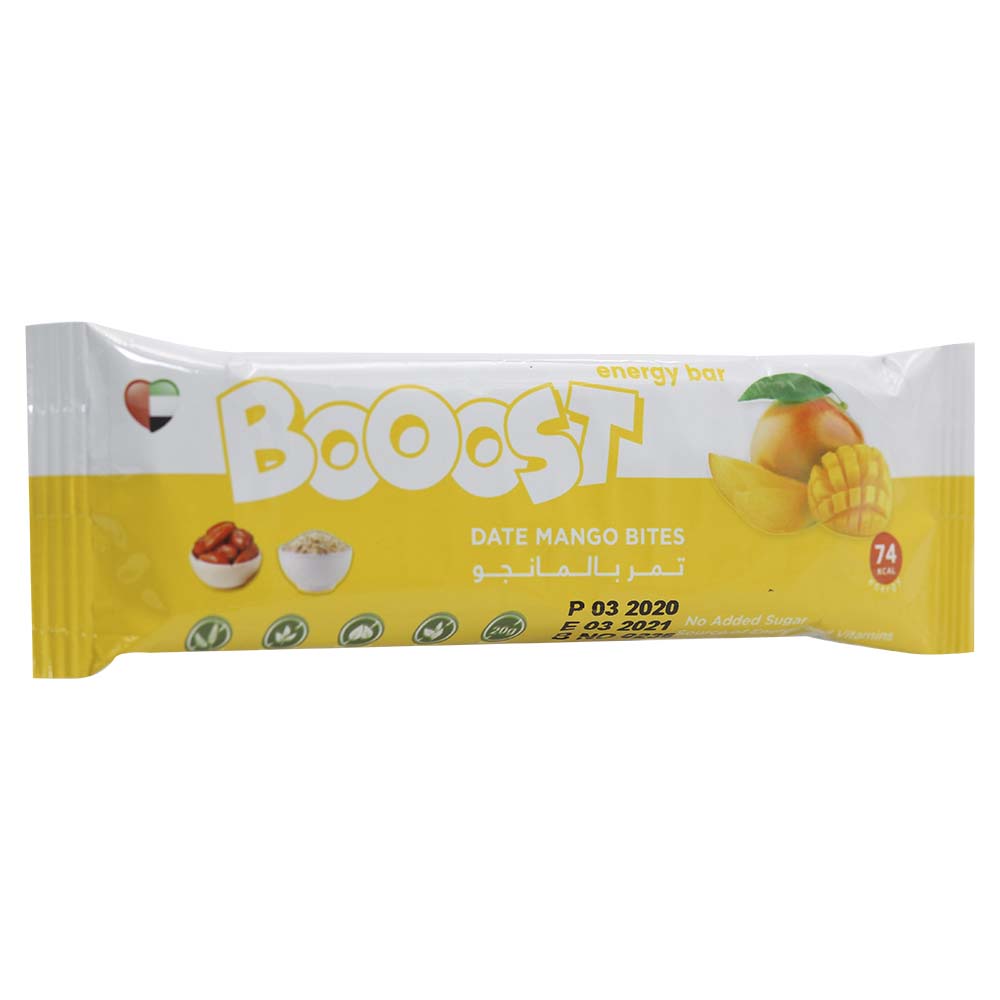 Boost Date Mango Bites Energy Bar 20g