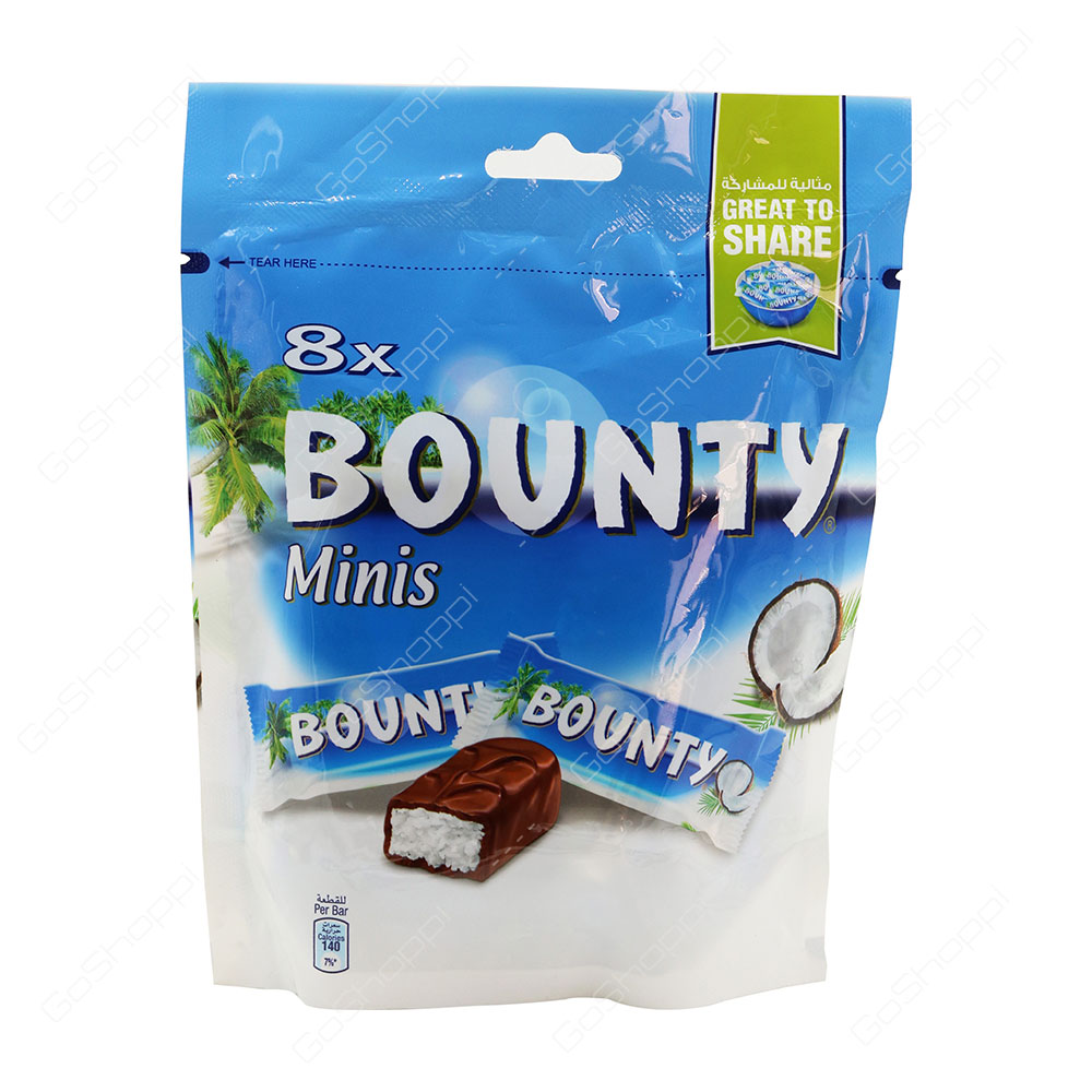 Bounty Minis Chocolates 8 Bars