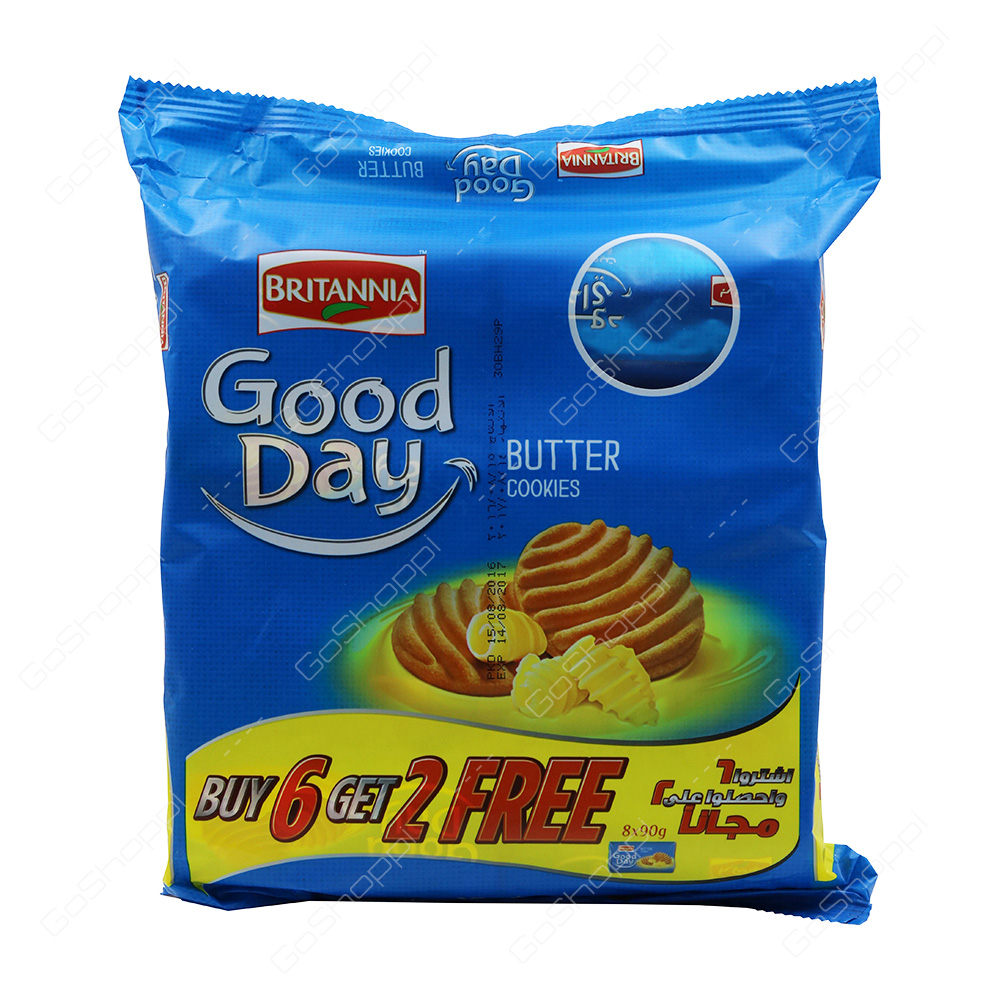Britannia Good Day Rich Butter Cookies 8 Pack