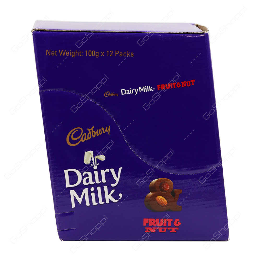 Cadbury Dairy Milk Fruit And Nut 12X100 g