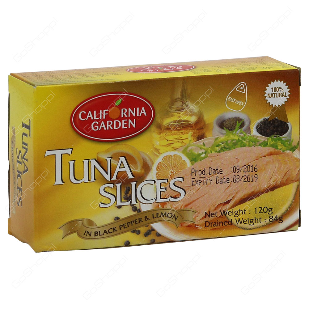 California Garden Tuna Slices In Black Pepper & Lemon 120 g