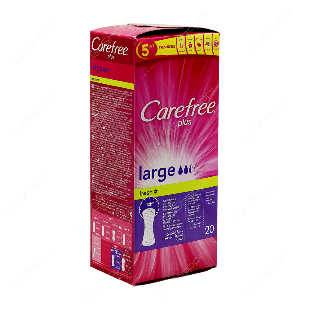 Carefree Plus Large Fresh 20 Pads