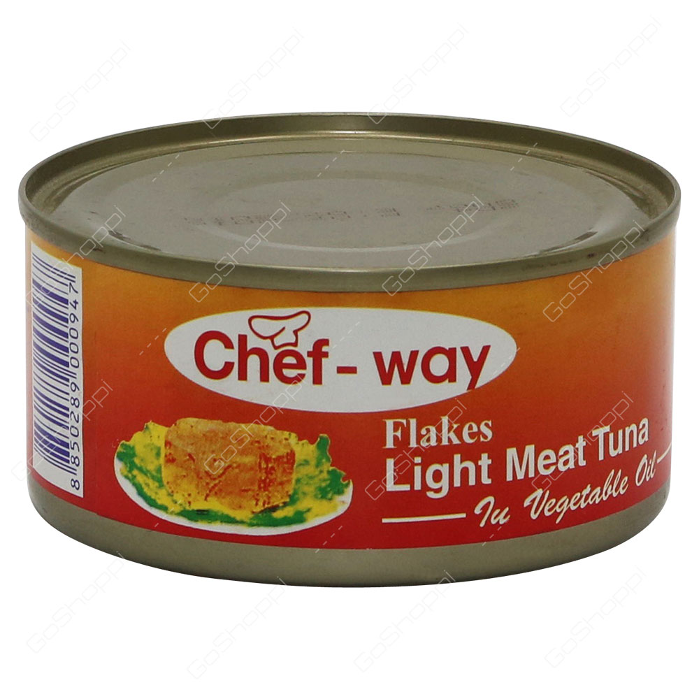 Chef Way Flakes Light Meat Tuna In Vegetable Oil 185 g