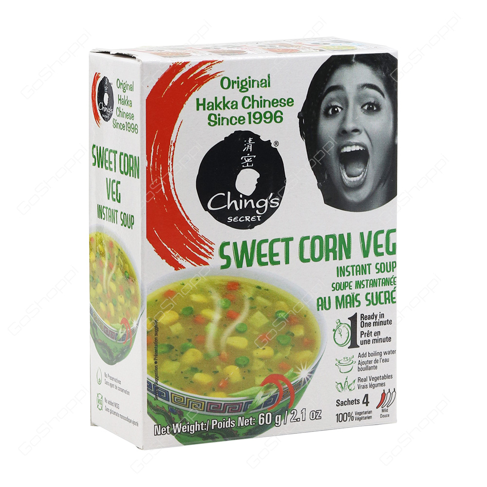 Chings Secret Sweet Corn Veg Instant Soup 60 g