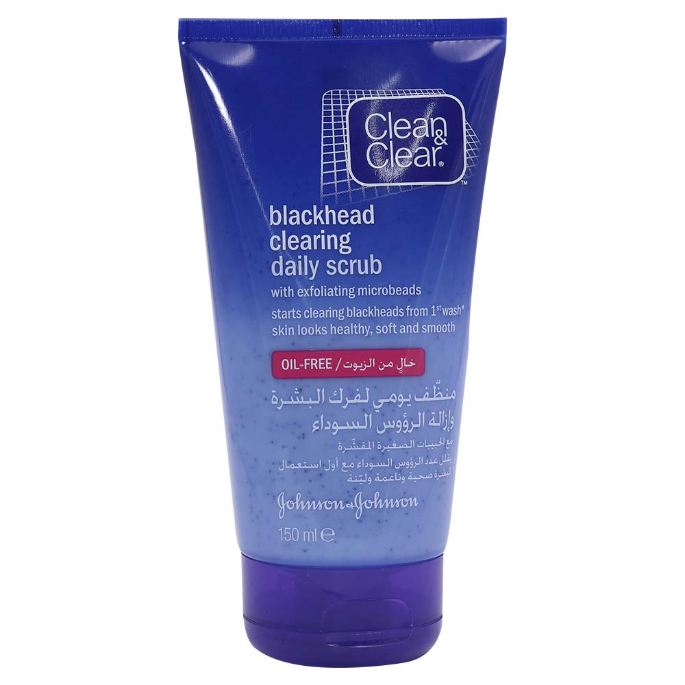 Clean And Clear Blackhead Clearing Daily Scrub Oil Free 150ml Buy Online