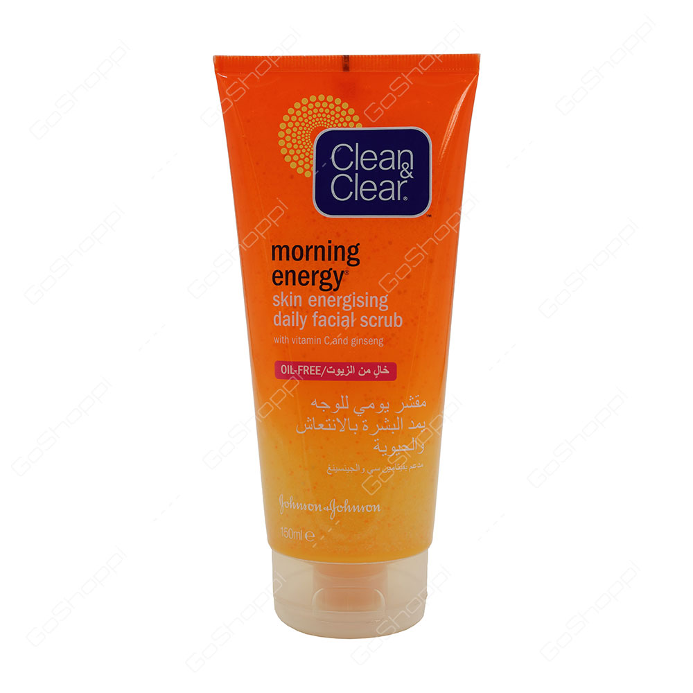 Clean And Clear Morning Energy Skin Energising Daily Facial Scrub Oil Free 150 ml