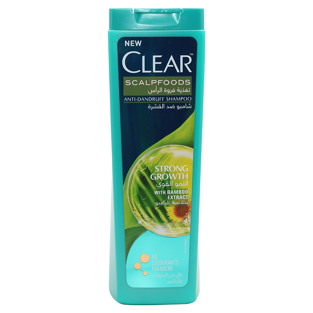 Clear Anti-Dandruff Strong Growth With Bamboo Extracts Shampoo 400ml