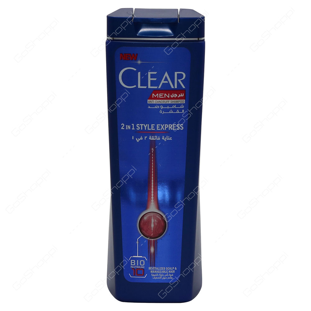 Clear Men 2 In 1 Style Express Bio Nutrium Anti Dandruff Shampoo 200 ml