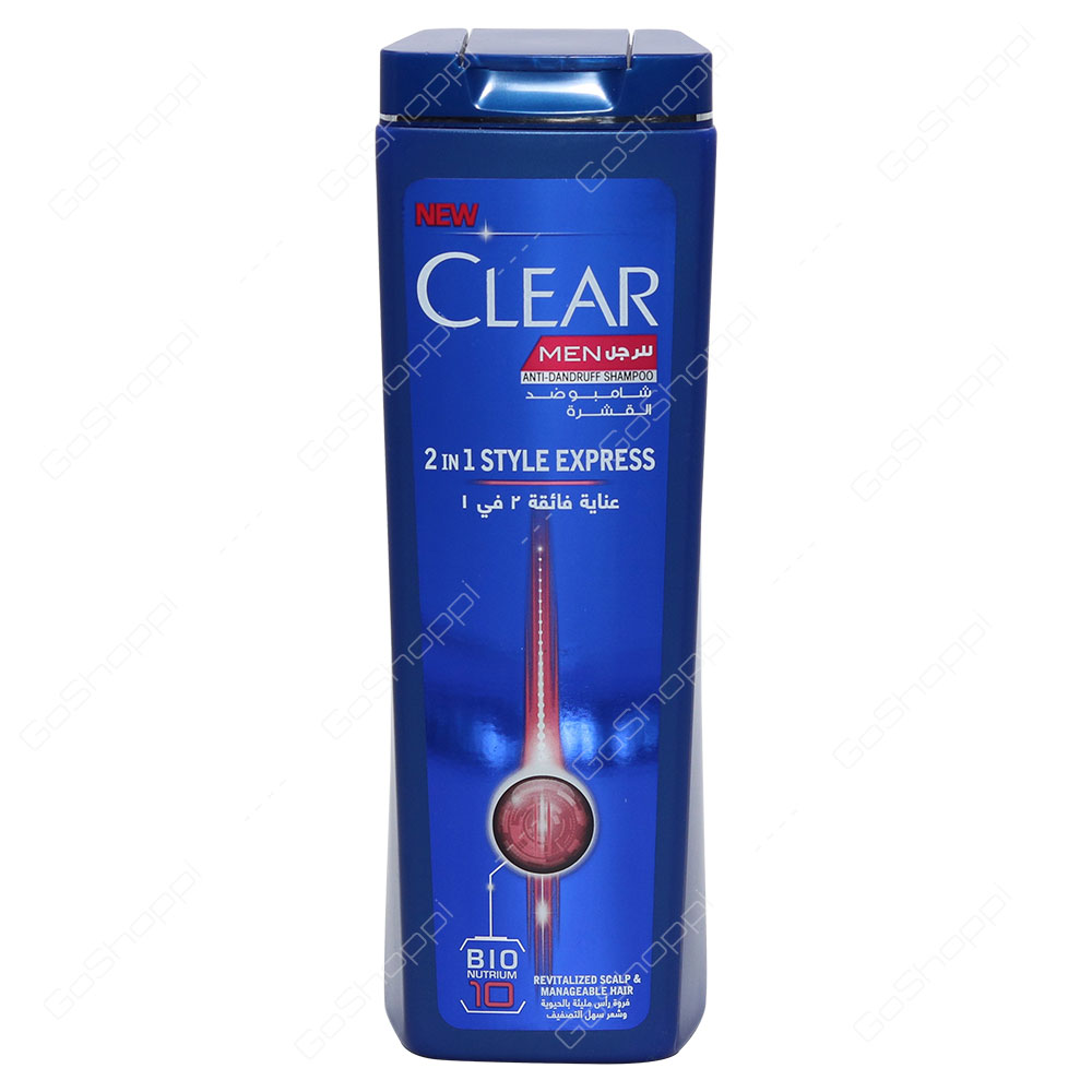 Clear Men 2 In 1 Style Express Bio Nutrium Anti Dandruff Shampoo 400 ml