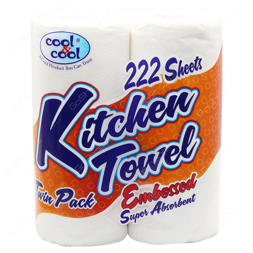 Cool & Cool Kitchen Towel Twin Pack 222 Sheets