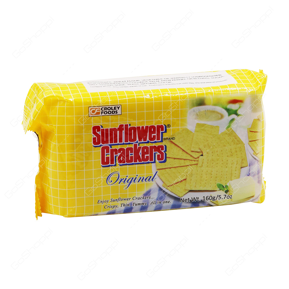 Croley Foods Sunflower Crackers Original 160 g