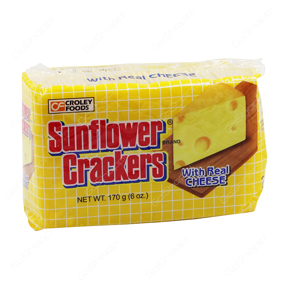 Croley Foods Sunflower Crackers with Real Cheese 170 g