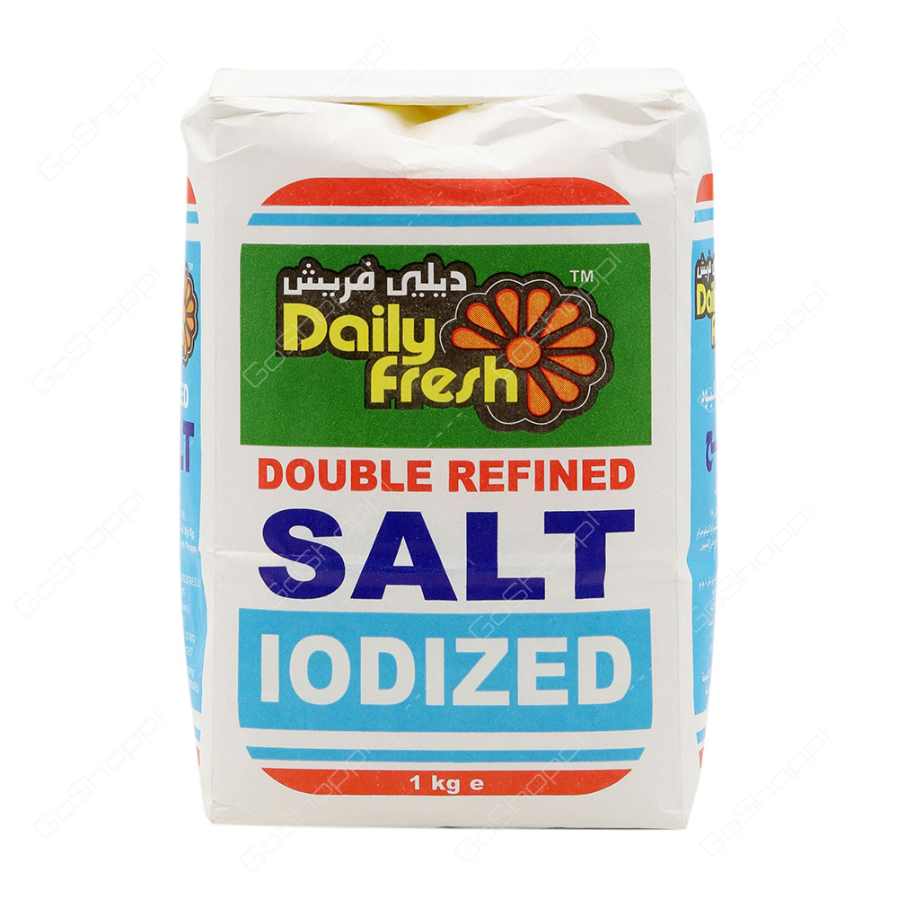 Daily Fresh Double Refined Salt Iodized 1 kg