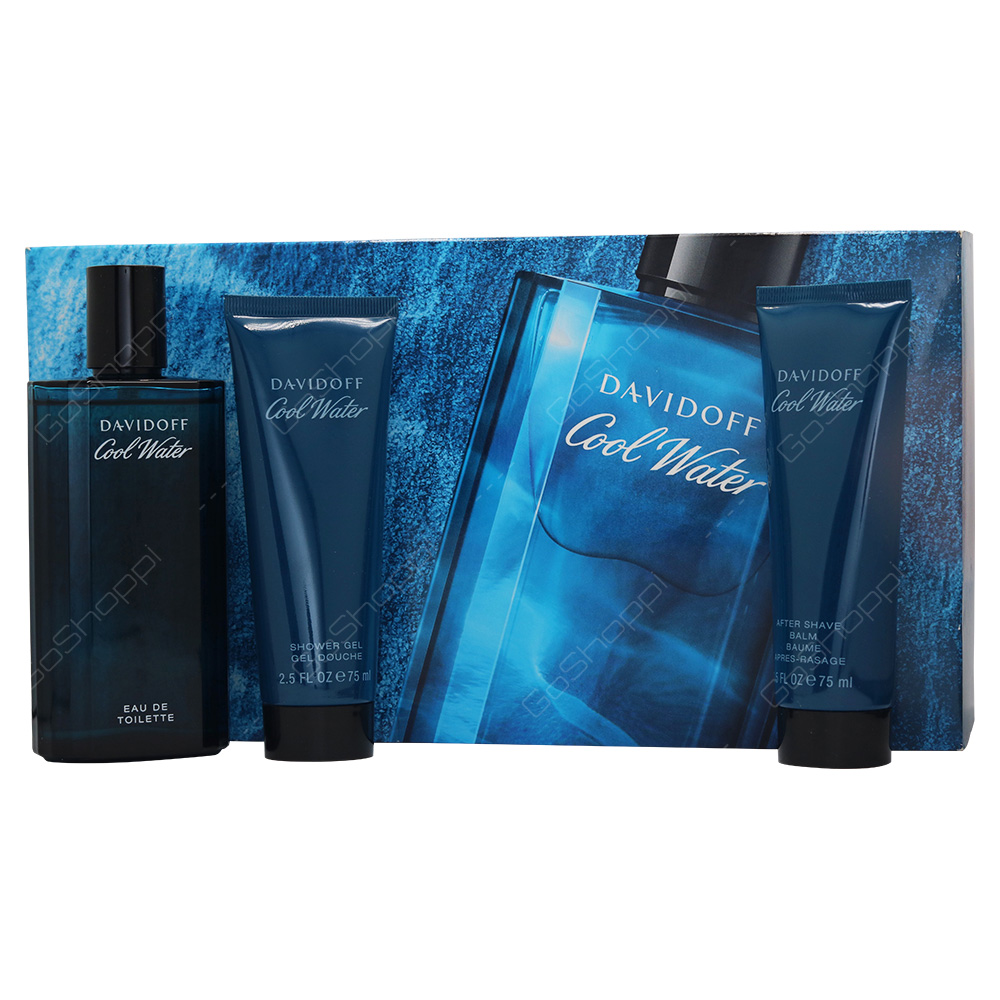 Davidoff Cool Water Gift Set For Men 125ml 4pcs