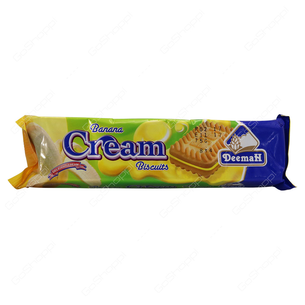 Deemah Banana Cream Biscuits 75 g