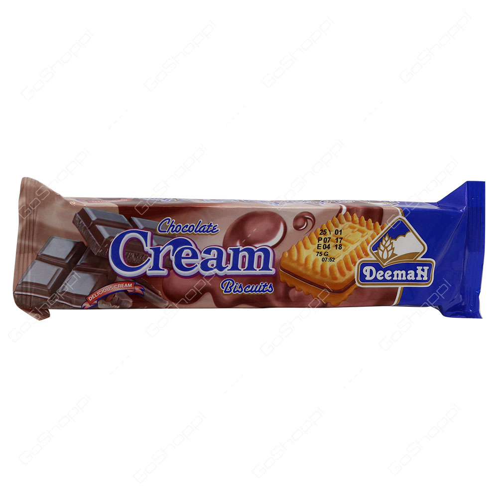 Deemah Chocolate Cream Biscuits 75 g