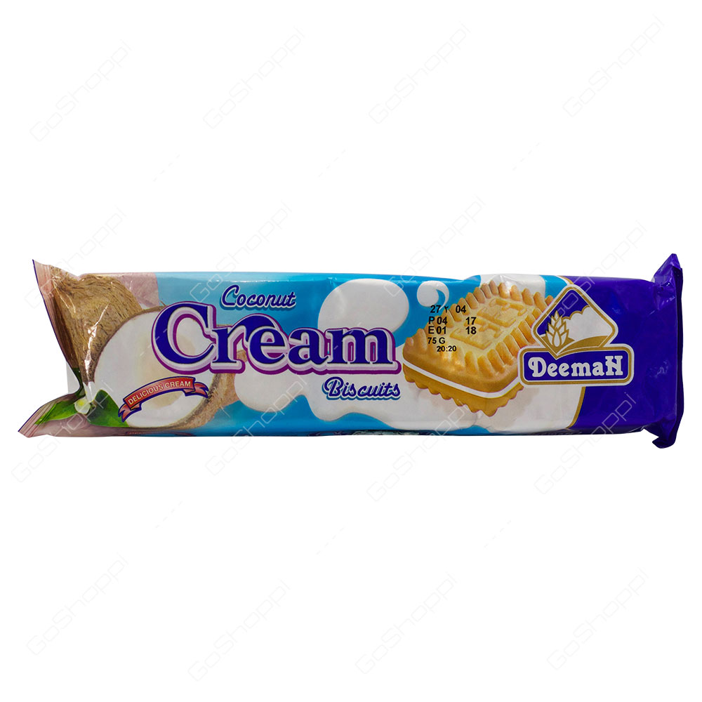 Deemah Coconut Cream Biscuits 75 g
