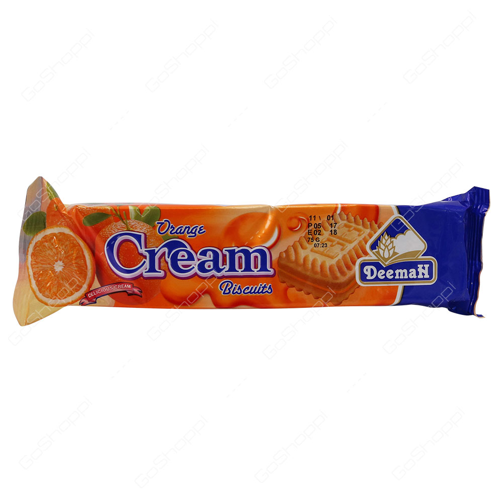 Deemah Orange Cream Biscuits 75 g