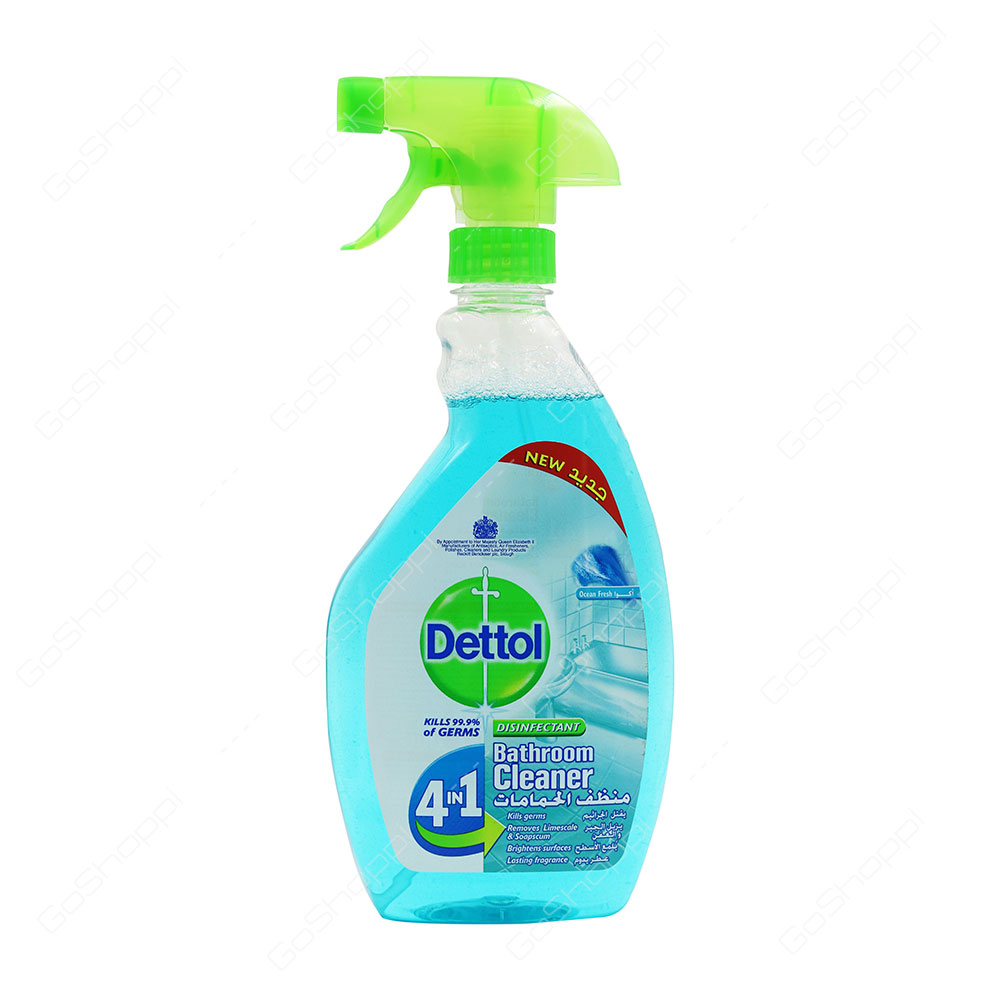 Dettol Disinfectant Bathroom Cleaner 4 In 1 Ocean Fresh 500 ml
