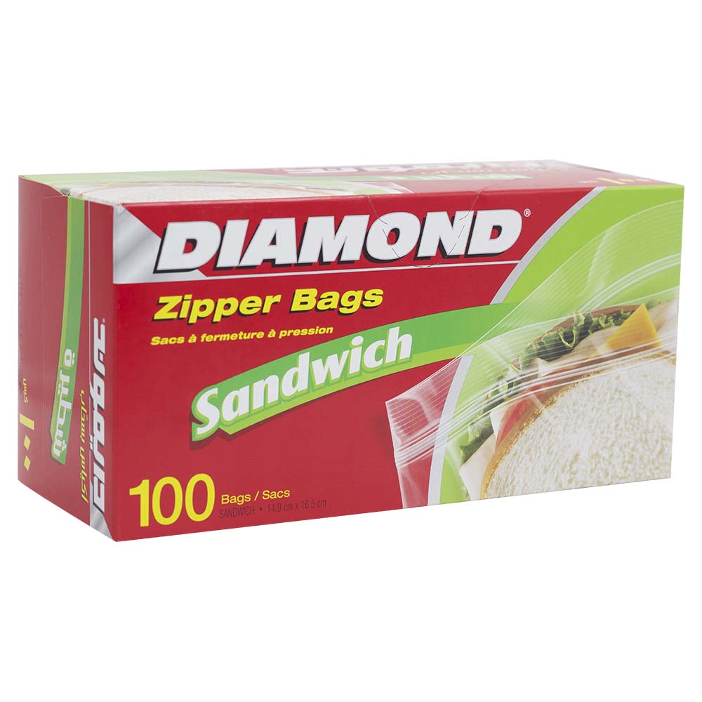 Diamond Sandwich Zipper Bags 100bags