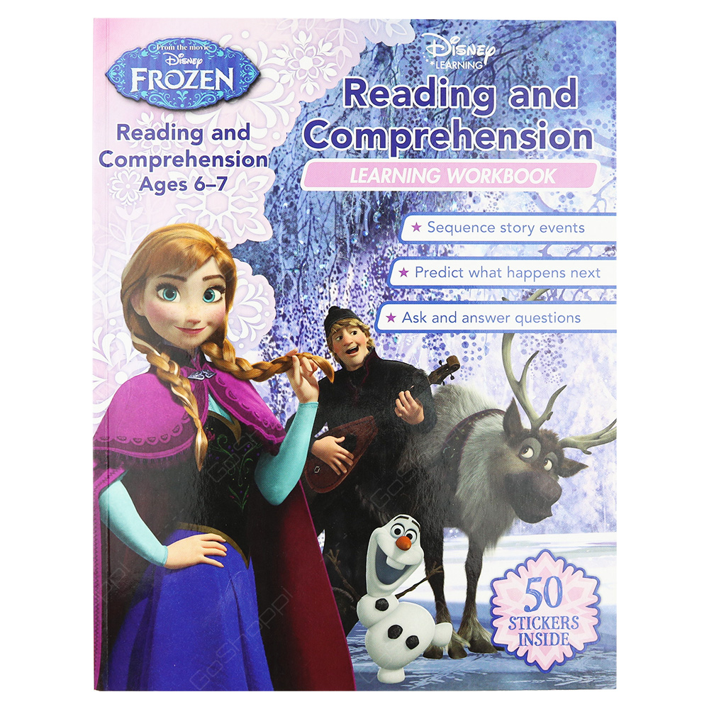 Disney Frozen - Reading And Comprehension Learning Workbook Ages 6-7
