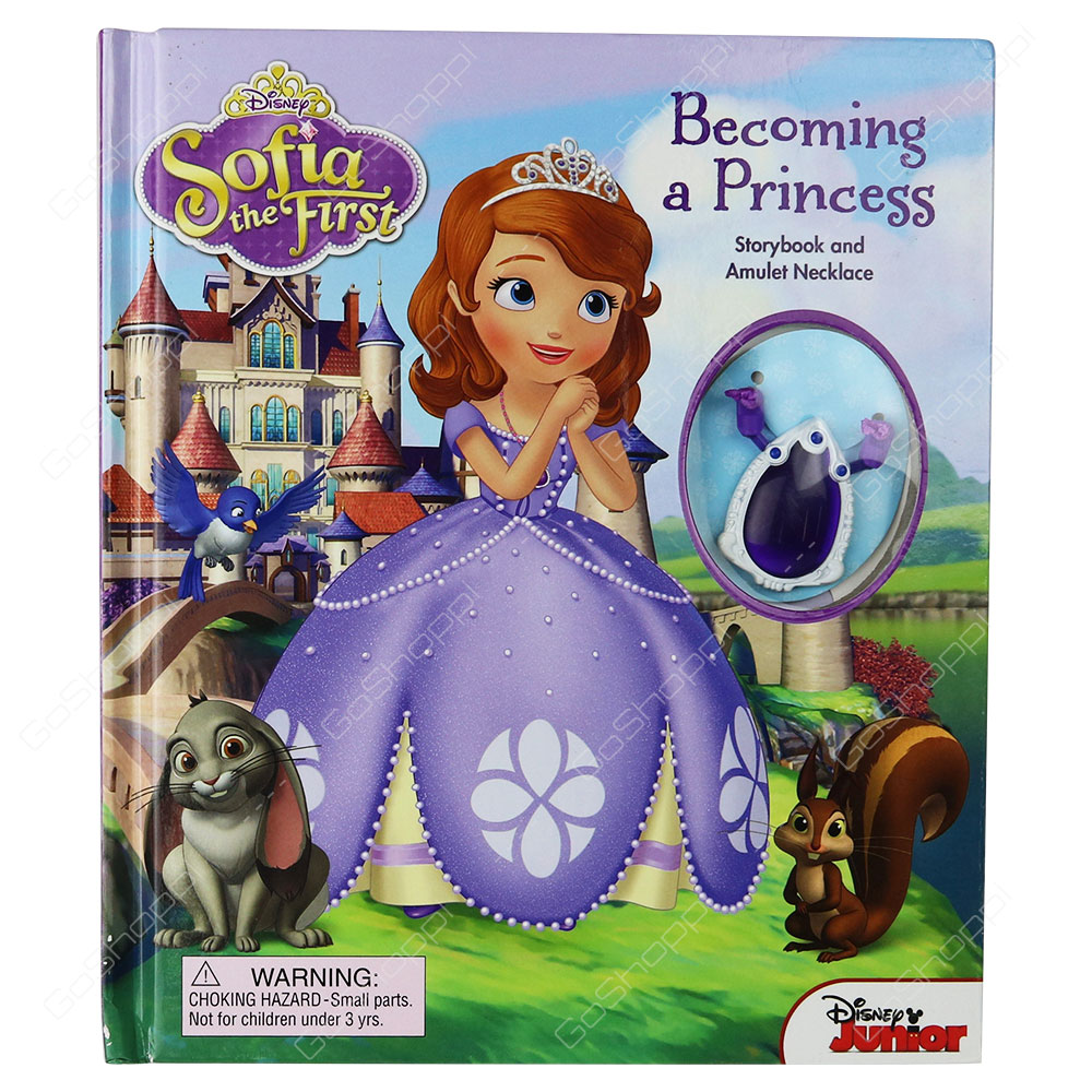 Disney Junior Sofia The First - Becoming A Princess Storybook And Amulet Necklace By Elizabeth Bennett