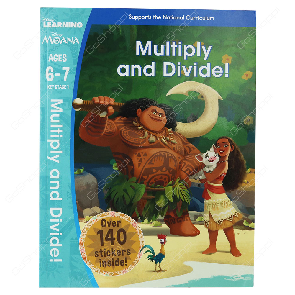 Disney Moana Multiply And Divide! Ages 6-7