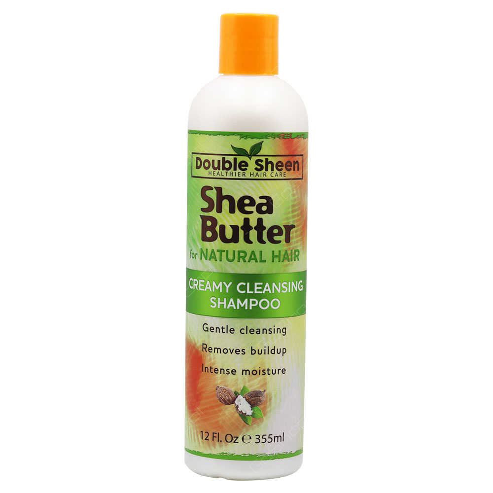 Double Sheen Shea Butter For Natural Hair Creamy Cleansing Shampoo