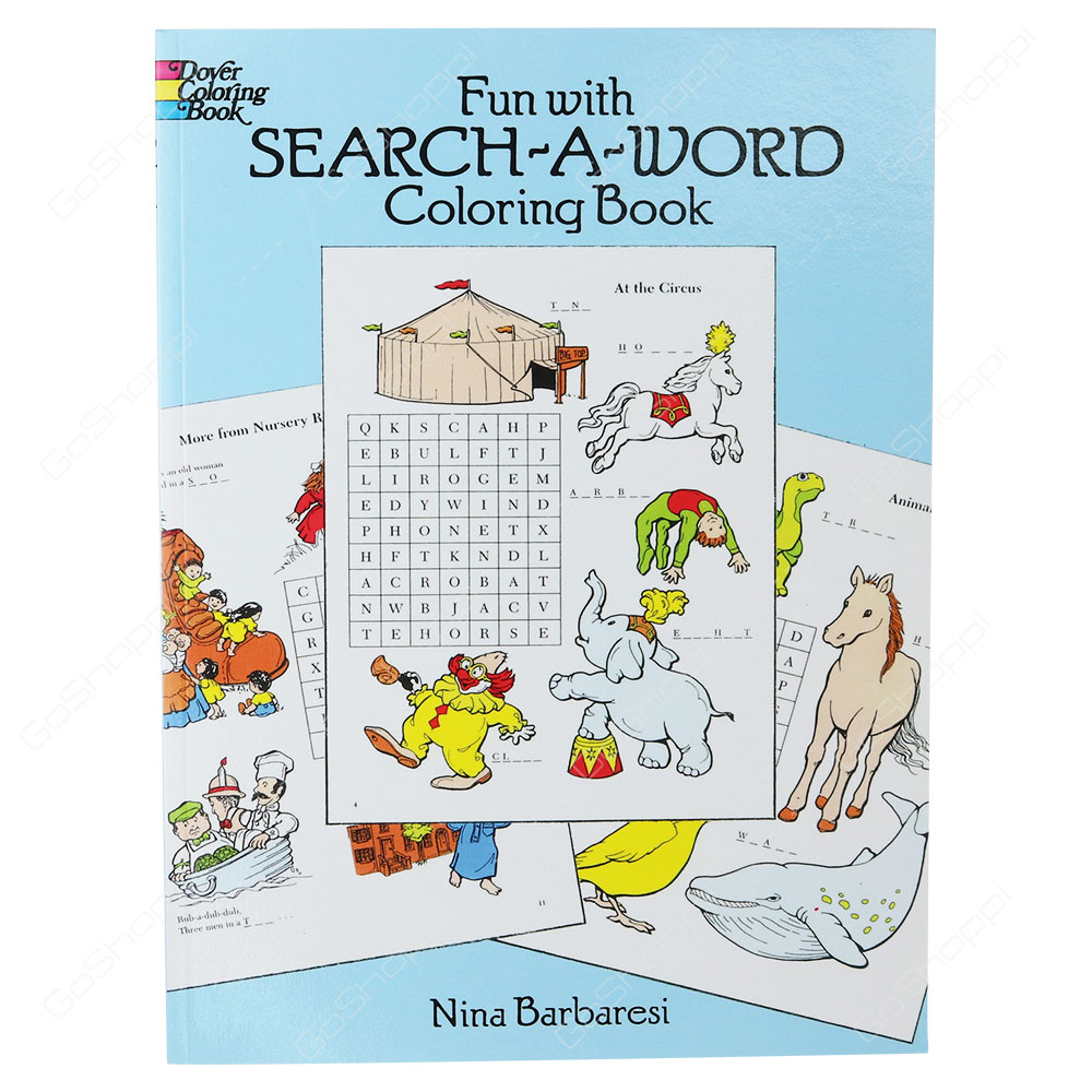 Dover Coloring Book - Fun With Search-A-Word Coloring Book By Nina Barbaresi