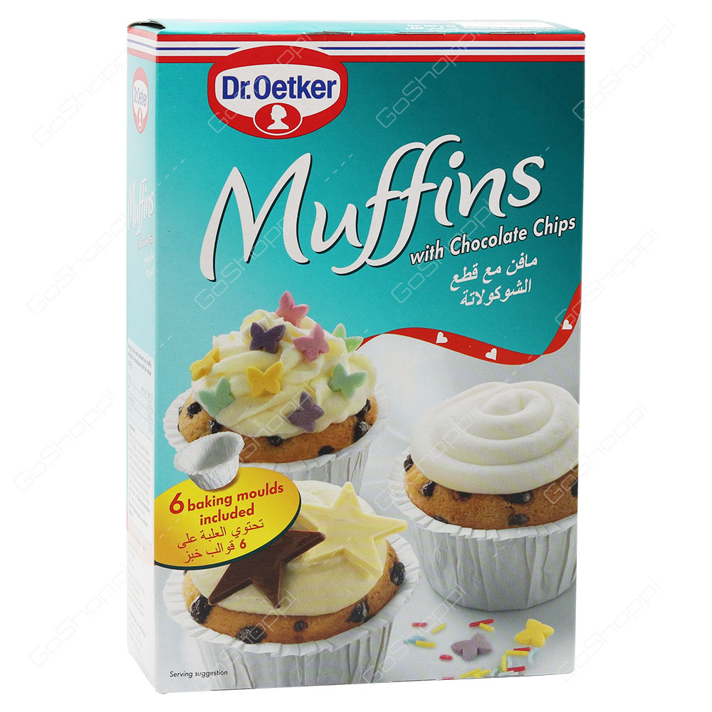 Dr Oetker Muffins With Chocolate Chips 260 g