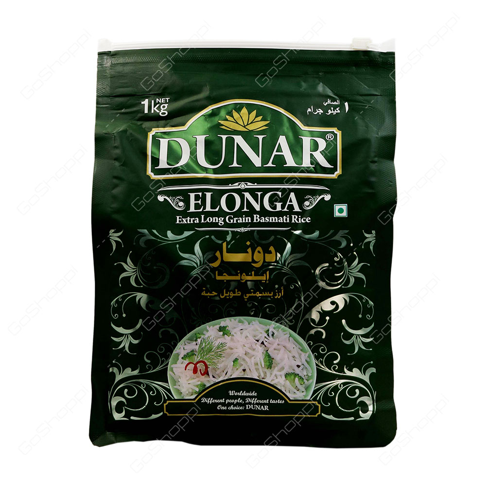 Dunar Elonga Extra Long Grain Basmati Rice 1 kg