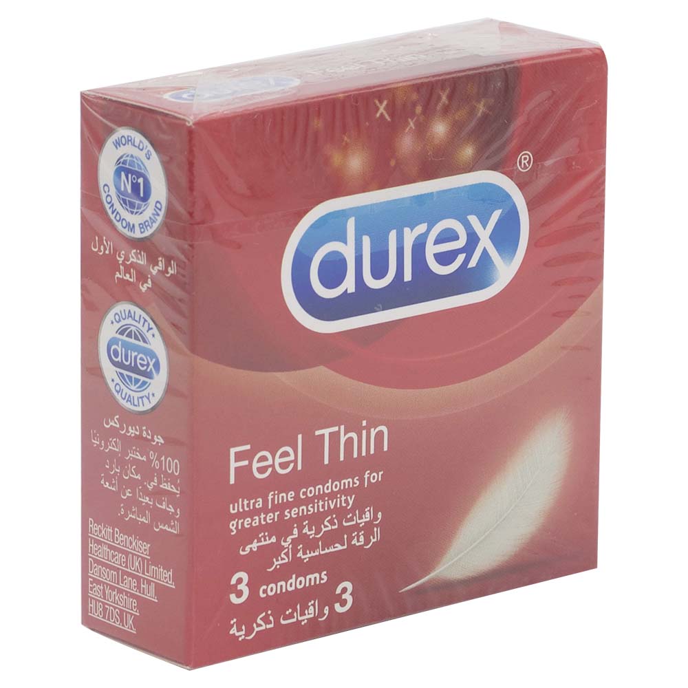 Durex Feel Thin Condoms 3pcs