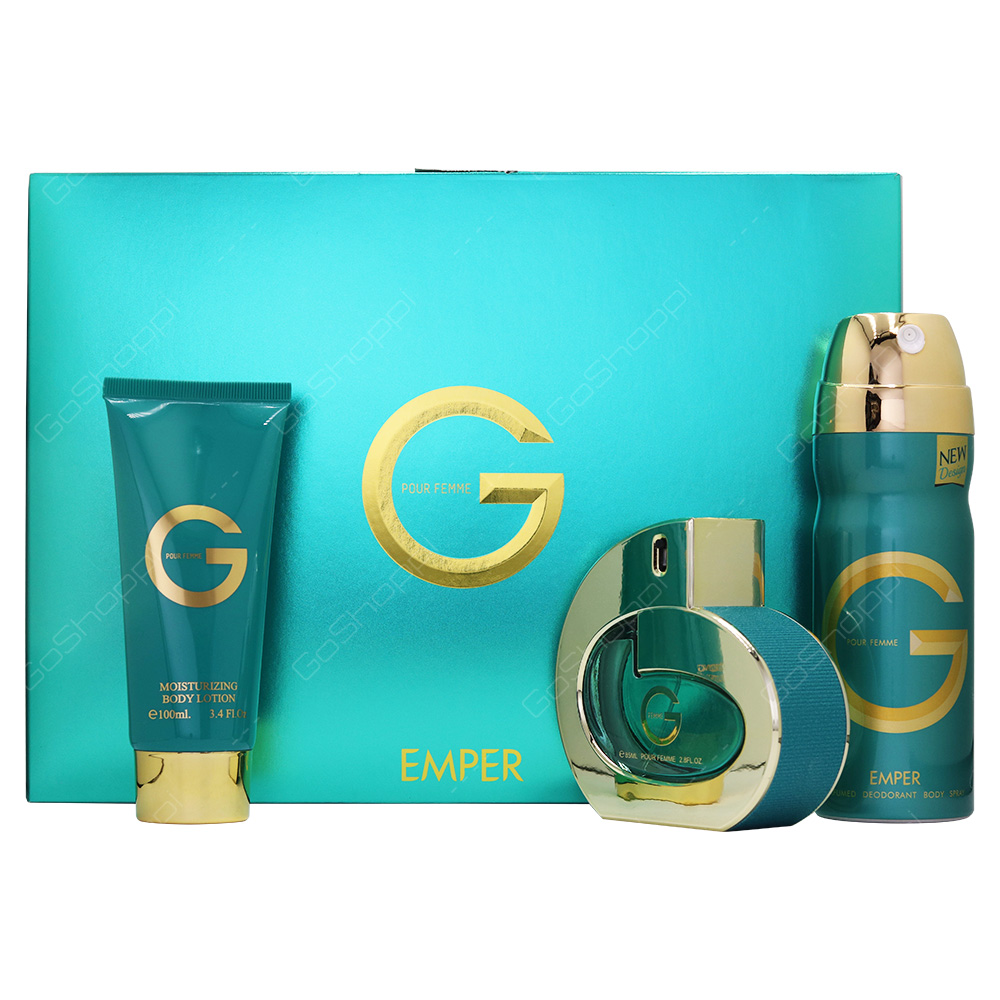 Emper G Pour Femme Gift Set 3pcs