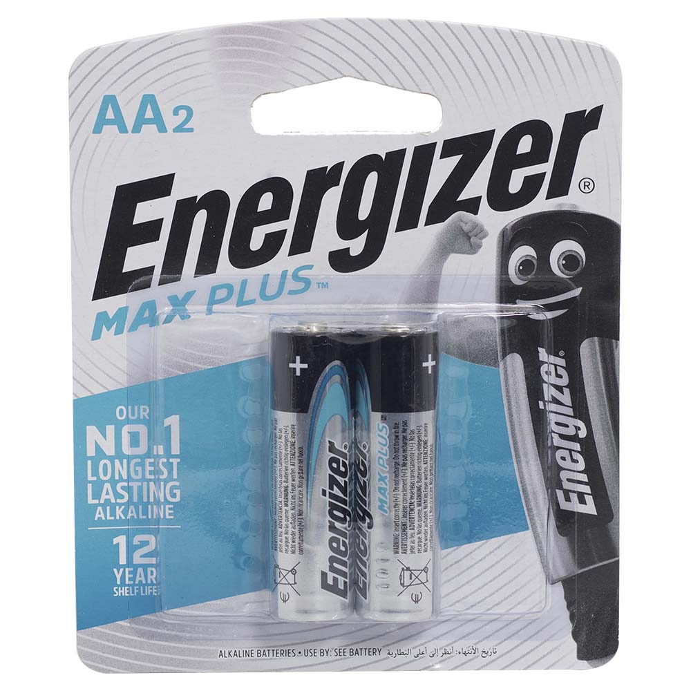 Energizer Max Plus Batteries AA2 2pcs