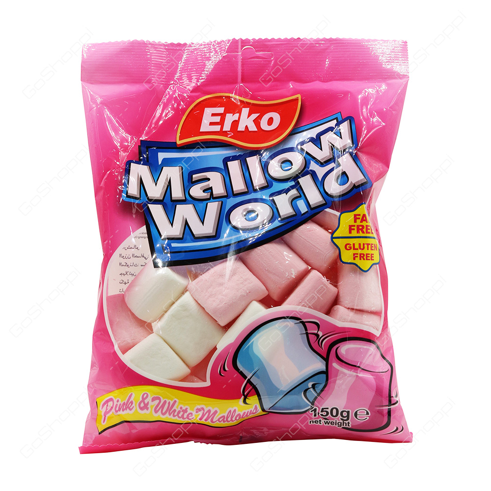 Erko Mallow World Pink and White Mallows 150 g