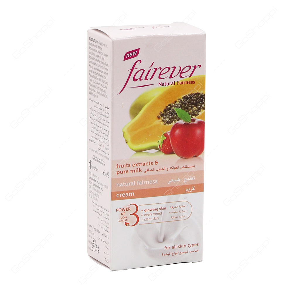 Fairever Fruit Extracts And Pure Milk Natural Fairness Cream 25 g