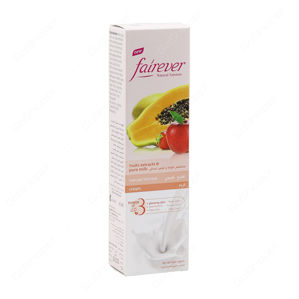Fairever Fruit Extracts And Pure Milk Natural Fairness Cream 25 ml