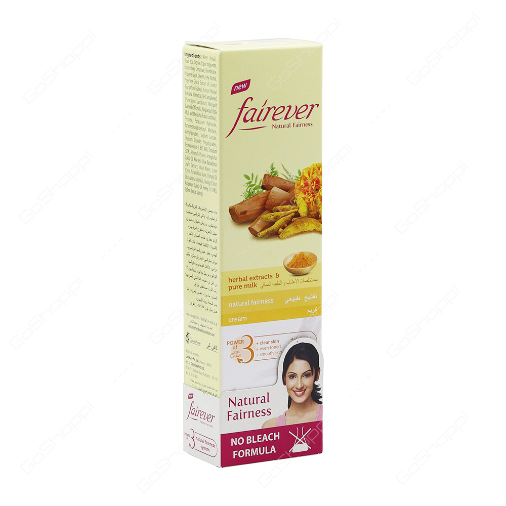 Fairever Herbal Extracts And Pure Milk Natural Fairness Cream 100 g