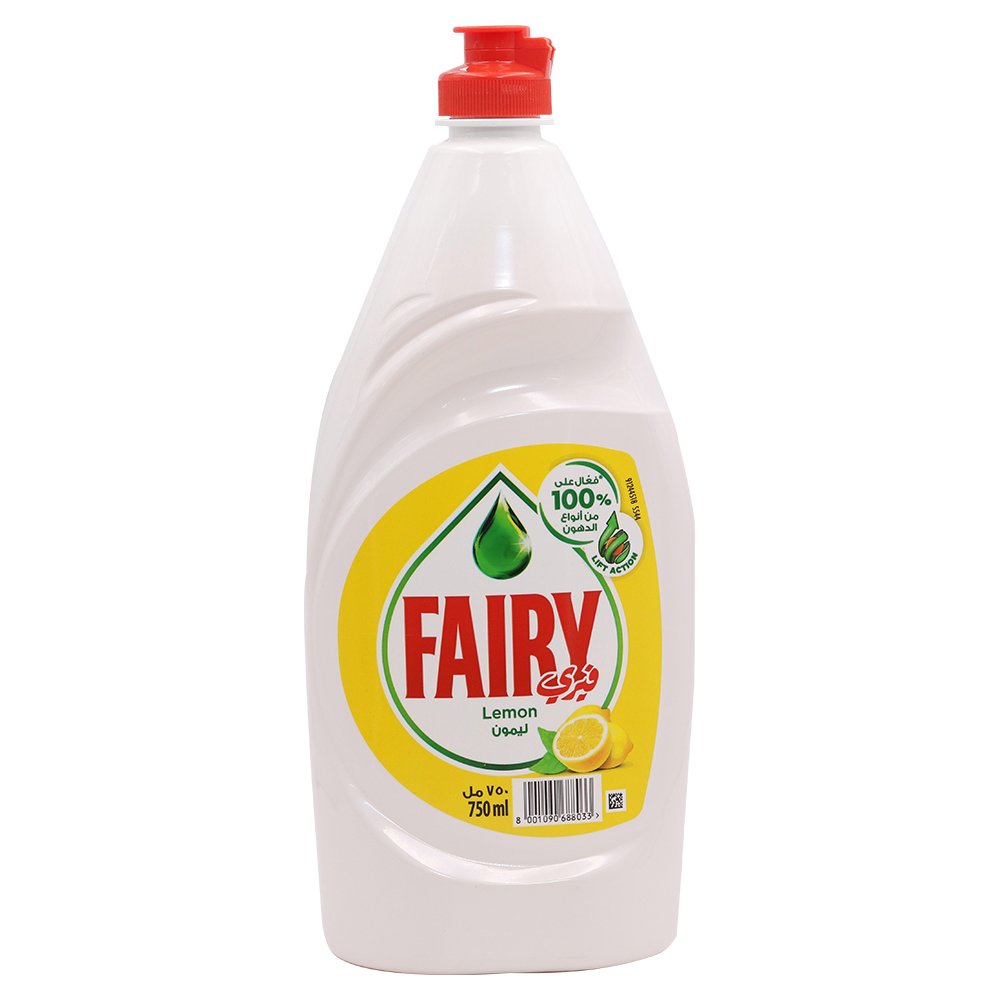 Fairy Lemon Dishwashing Liquid 750ml