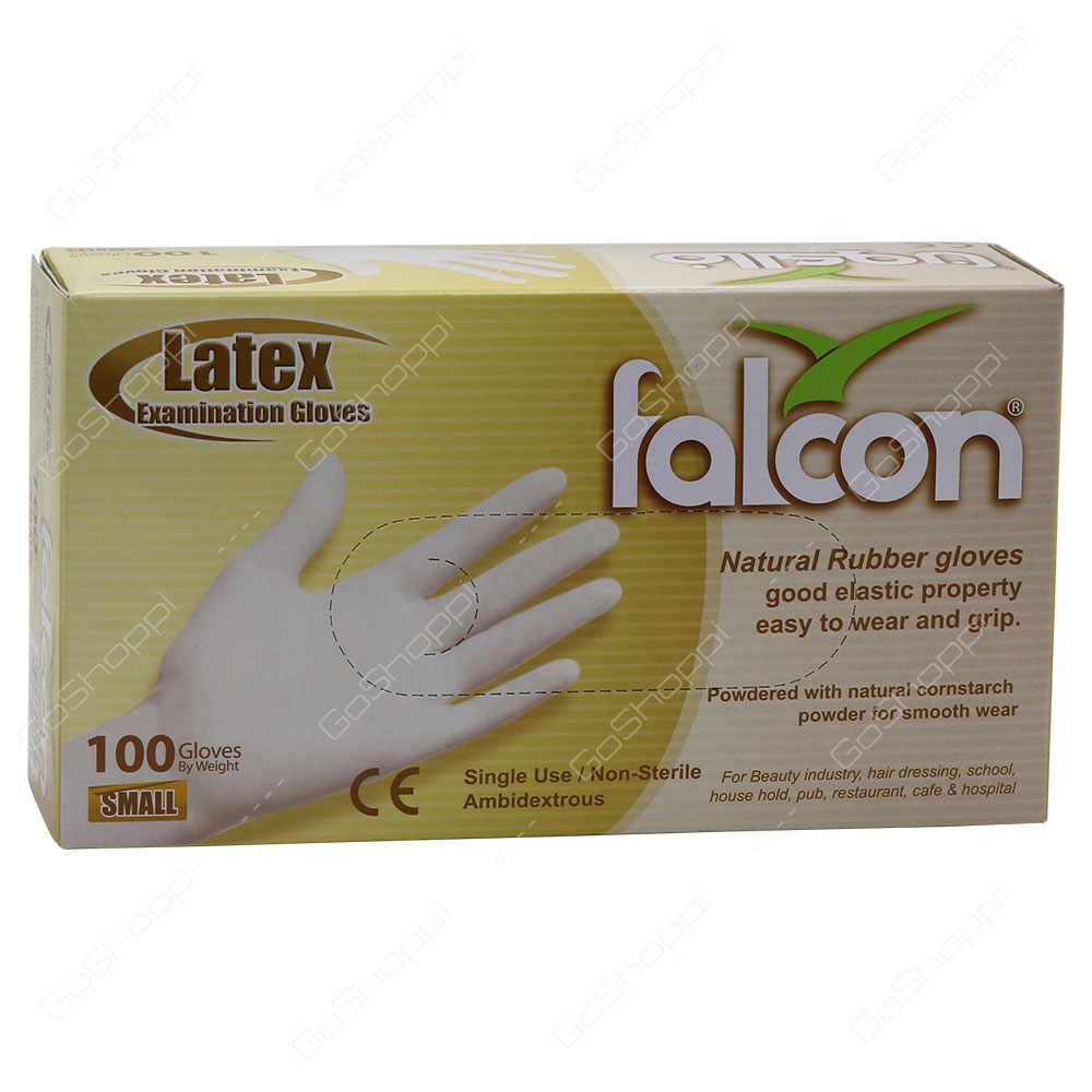 Falcon Latex Examination Small Gloves 100 pcs