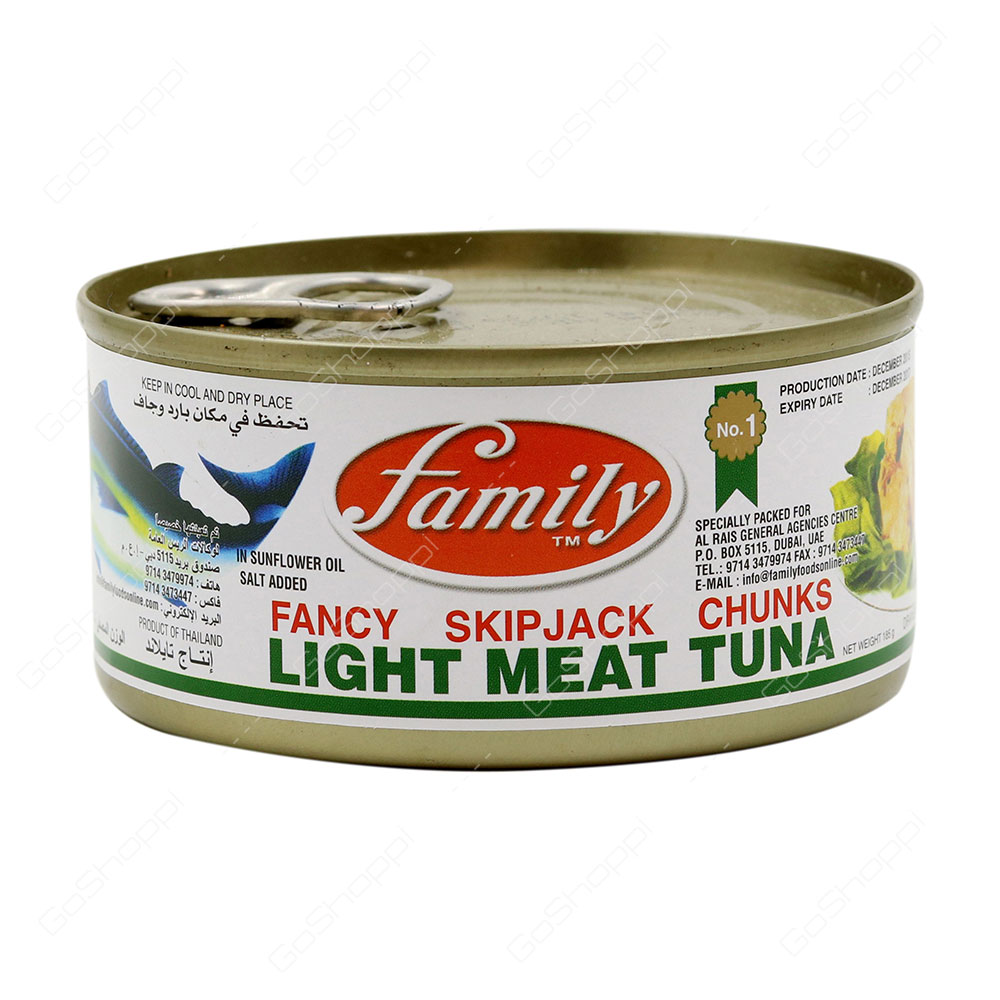 Family Fancy Skipjack Chunks Light Meat Tuna 185 g