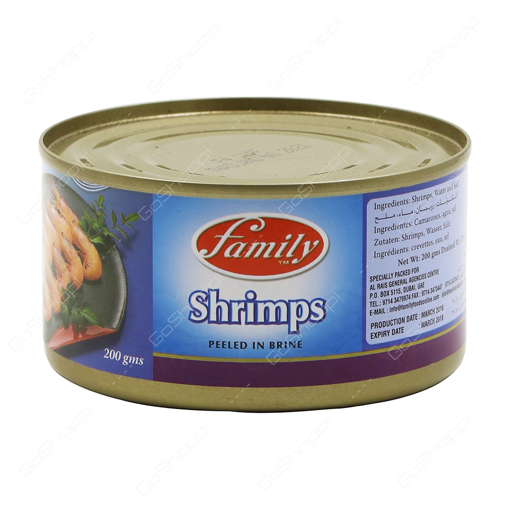 Family Shrimps Peeled In Brine 200 g