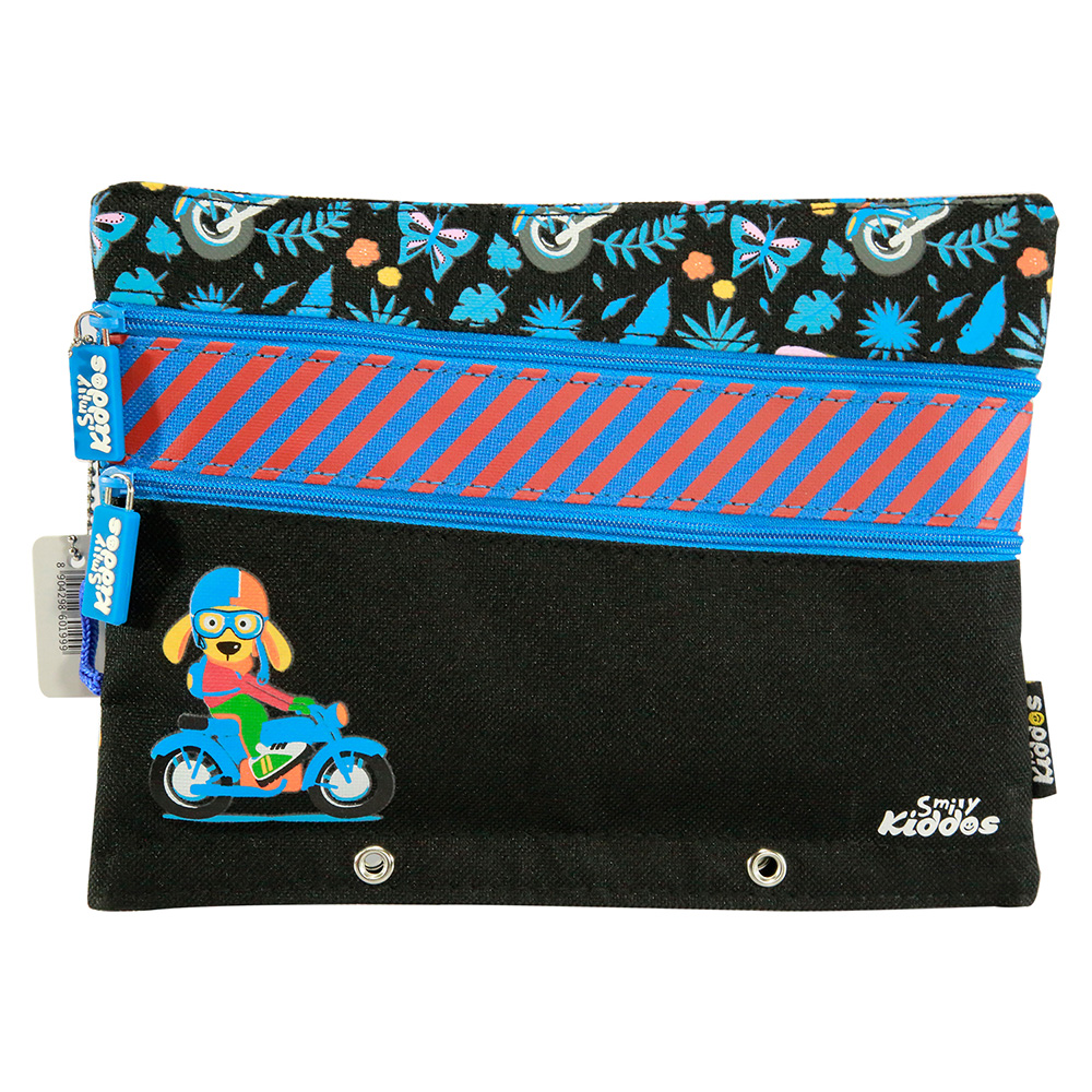 Fancy A5 Pencil Case Black - Black