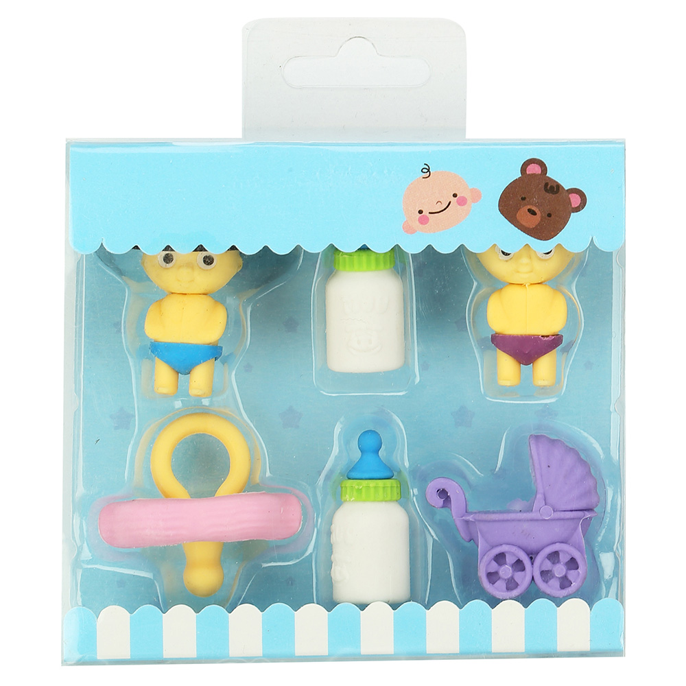 Fancy Doll Eraser Set