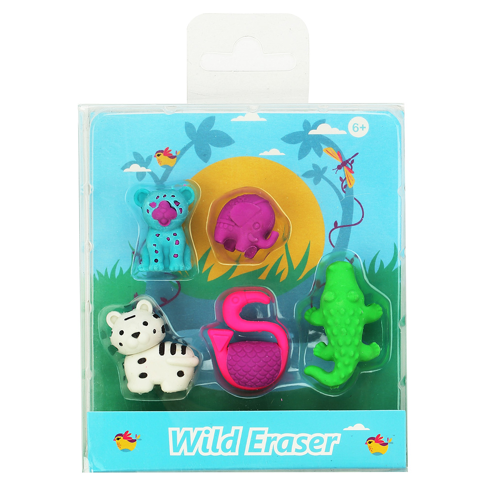 Fancy Wild Eraser Set